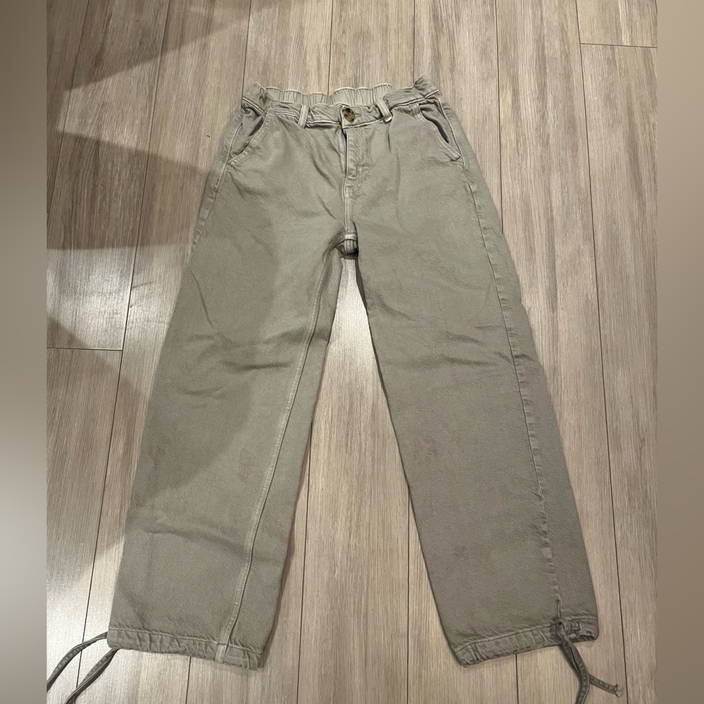 Zara cotton twill jogger size M